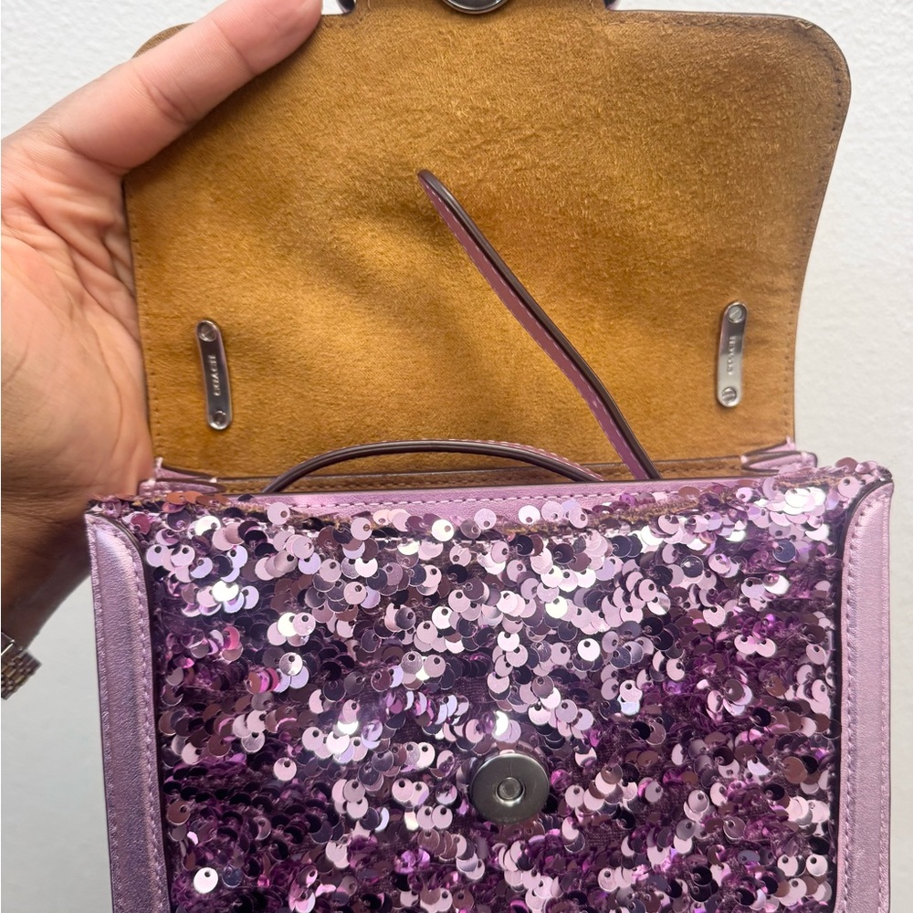 Coach Morgan Sequin Crossbody Bag. - Picture 7 of 10